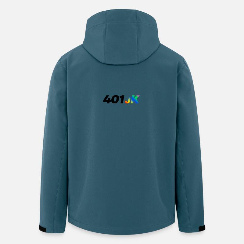 401JK Regenbogen Gradient - Recycelte Männer Softshell-Jacke von Stanley/Stella - Dunkles Petrol