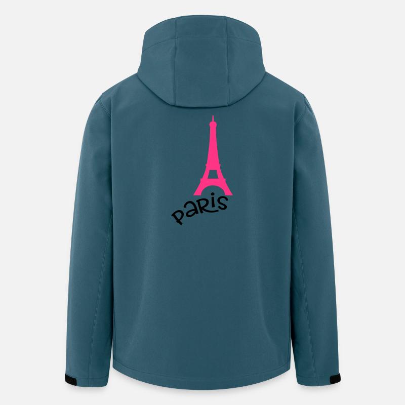 Paris - Recycelte Männer Softshell-Jacke von Stanley/Stella - Dunkles Petrol