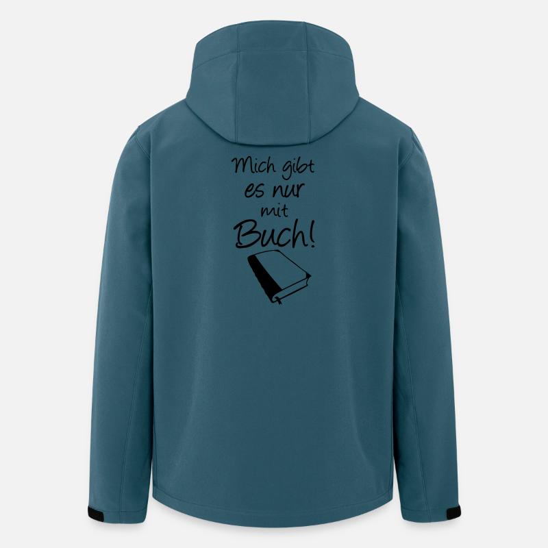 Buch Spruch Bücher Lesen Leser Geschenk - Recycelte Männer Softshell-Jacke von Stanley/Stella - Dunkles Petrol