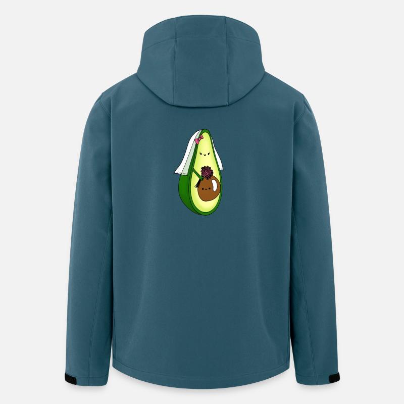 Avocado pregnant bride with baby bump gift - Men’s Recycled Softshell Jacket by Stanley/Stella - stargazer