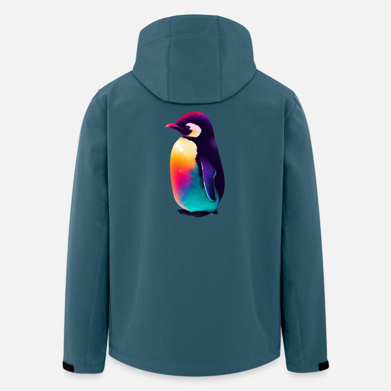 Pinguin - Recycelte Männer Softshell-Jacke von Stanley/Stella - Dunkles Petrol
