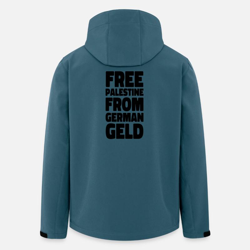 solidarität mit Israel - Recycelte Männer Softshell-Jacke von Stanley/Stella - Dunkles Petrol