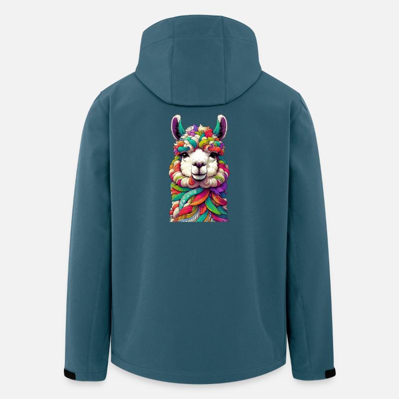 Alpaka - Recycelte Männer Softshell-Jacke von Stanley/Stella - Dunkles Petrol