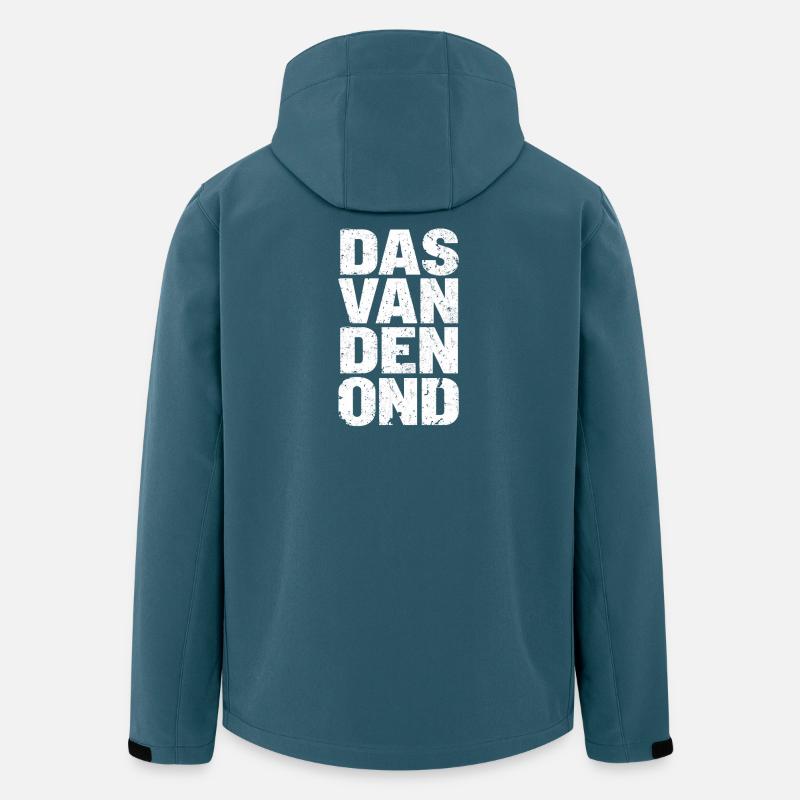 Das van den ond. Proverbes anversois - Veste softshell homme en polyester recyclé Stanley/Stella - bleu pétrole foncé