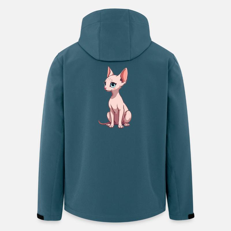 Sphynx Katze - Recycelte Männer Softshell-Jacke von Stanley/Stella - Dunkles Petrol