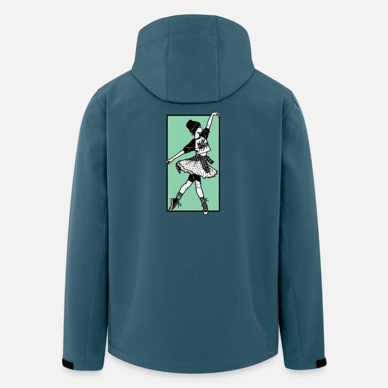 Danseuse #2 - Veste softshell homme en polyester recyclé Stanley/Stella - bleu pétrole foncé