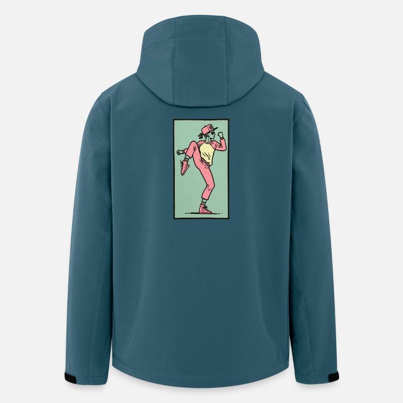 Danseuse #12 - Veste softshell homme en polyester recyclé Stanley/Stella - bleu pétrole foncé