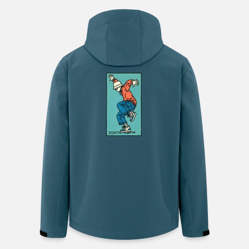Male dancer #3 - Recycelte Männer Softshell-Jacke von Stanley/Stella - Dunkles Petrol
