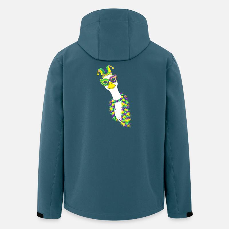 Karneval Vogel Maske - Recycelte Männer Softshell-Jacke von Stanley/Stella - Dunkles Petrol