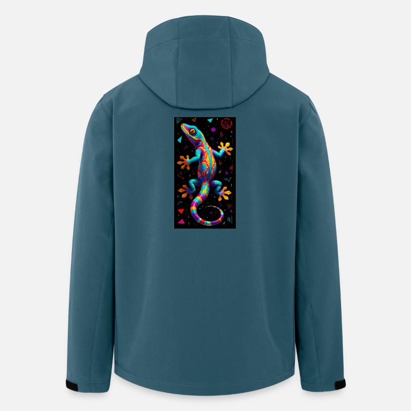 Gecko - Recycelte Männer Softshell-Jacke von Stanley/Stella - Dunkles Petrol