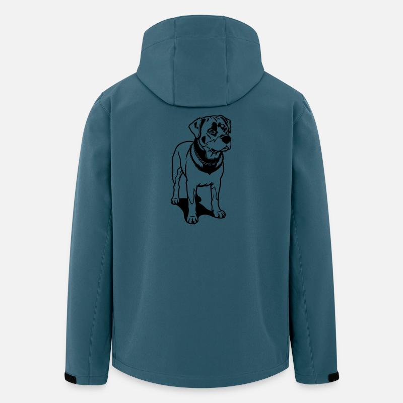 Rotweilerhund - Recycelte Männer Softshell-Jacke von Stanley/Stella - Dunkles Petrol