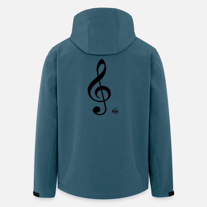 Notenschluessel - Recycelte Männer Softshell-Jacke von Stanley/Stella - Dunkles Petrol