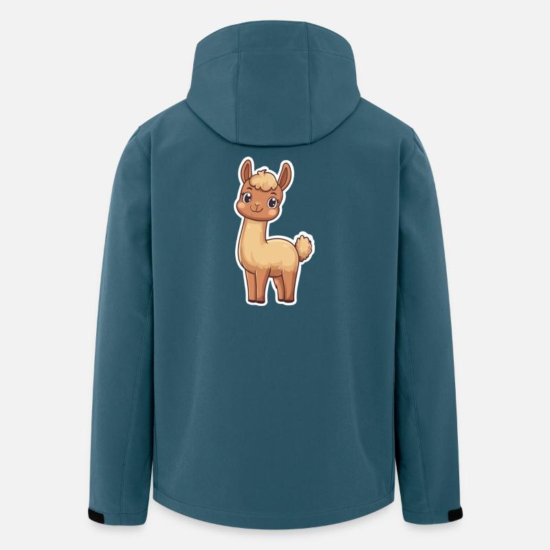 Llama Alpaca Llama Animal Gift - Men’s Recycled Softshell Jacket by Stanley/Stella - stargazer