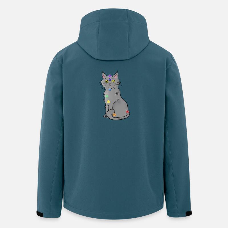 Chat-kra - Recycelte Männer Softshell-Jacke Discoverer von Stanley/Stella - Dunkles Petrol