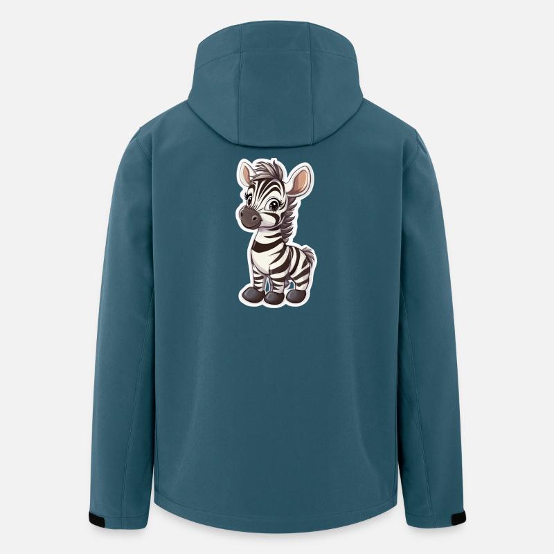Zebra - Recycelte Männer Softshell-Jacke von Stanley/Stella - Dunkles Petrol