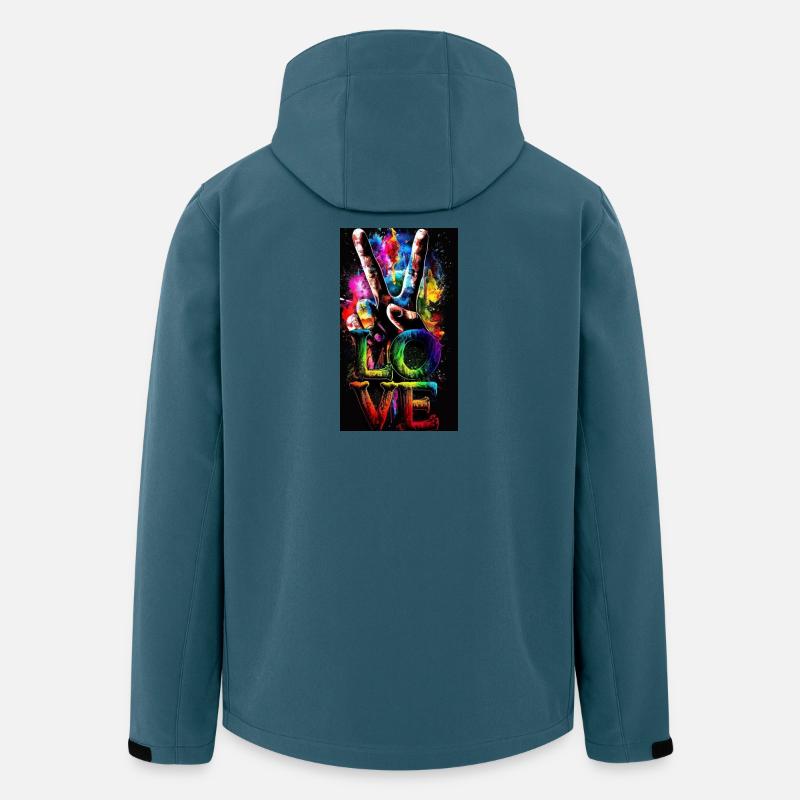 Mandala - Recycelte Männer Softshell-Jacke Discoverer von Stanley/Stella - Dunkles Petrol