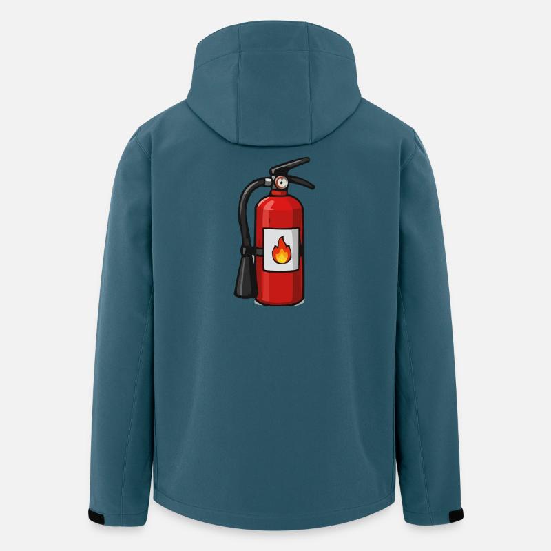 Fire Extinguisher Cartoon Flame - Men’s Recycled Softshell Jacket by Stanley/Stella - stargazer