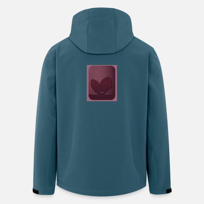 Cœur de feuilles au clair de lune - Veste softshell homme en polyester recyclé Stanley/Stella - bleu pétrole foncé