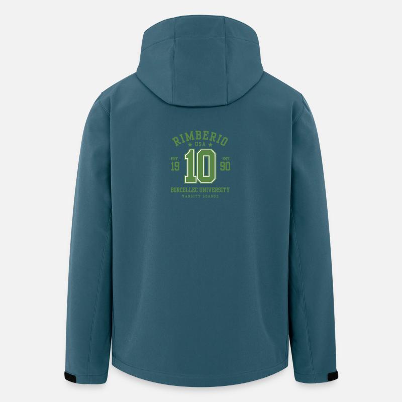 Uni Varsity 10 Logo Stil - Recycelte Männer Softshell-Jacke von Stanley/Stella - Dunkles Petrol