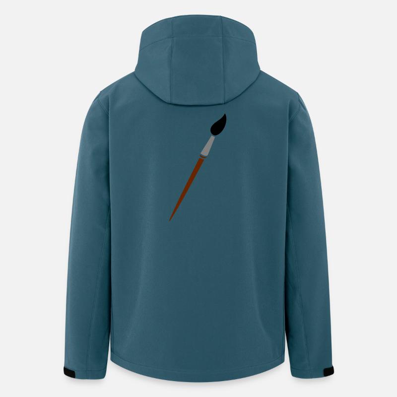 Pinsel - Recycelte Männer Softshell-Jacke von Stanley/Stella - Dunkles Petrol