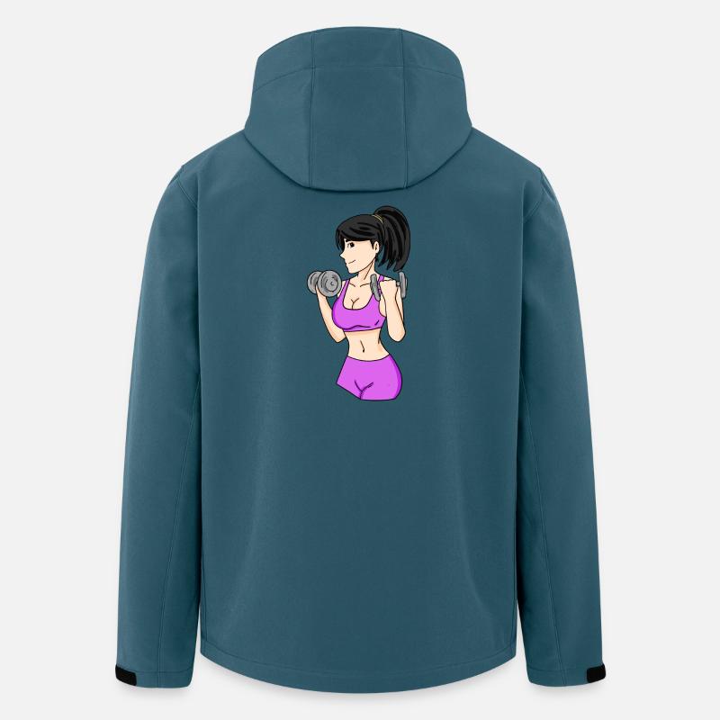 Mädchen mit Hanteln - Recycelte Männer Softshell-Jacke von Stanley/Stella - Dunkles Petrol
