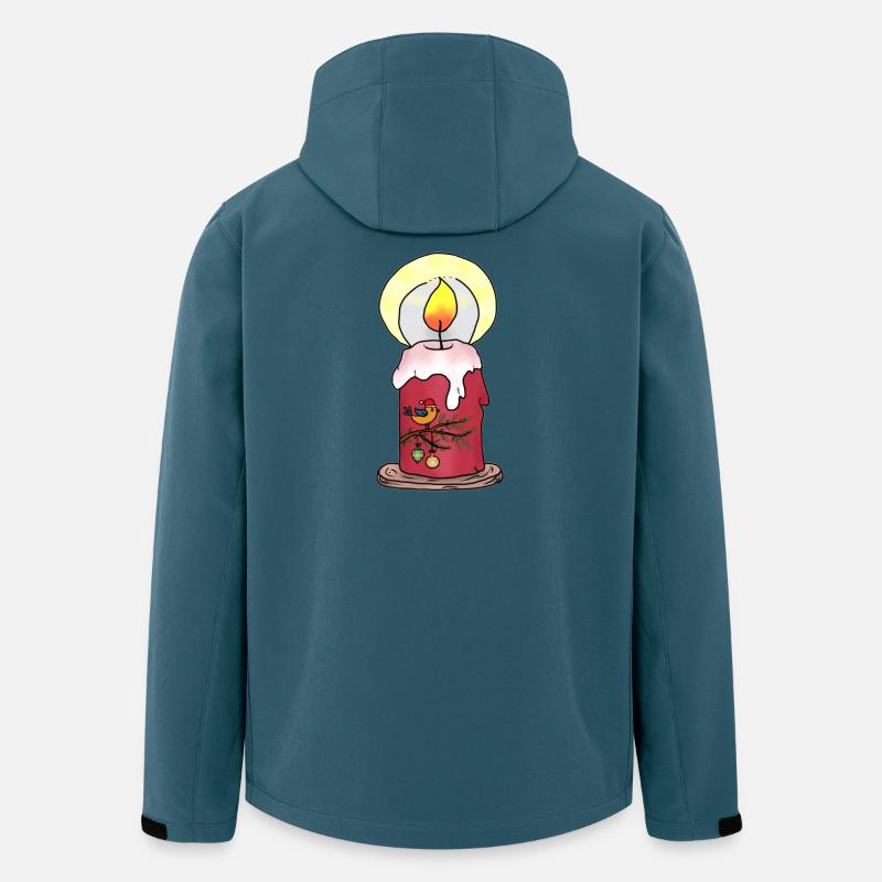 Weihnachtskerze - Recycelte Männer Softshell-Jacke von Stanley/Stella - Dunkles Petrol