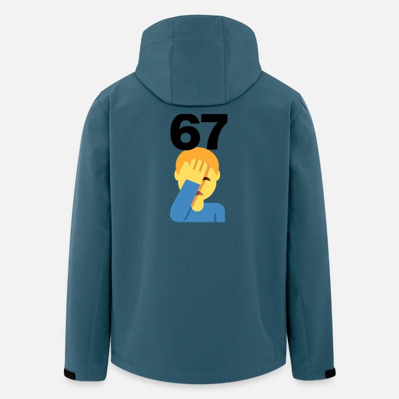 67? FACEPALM, SIX SEVEN TREND. WAS SOLL DAS? 🤔 - Recycelte Männer Softshell-Jacke von Stanley/Stella - Dunkles Petrol