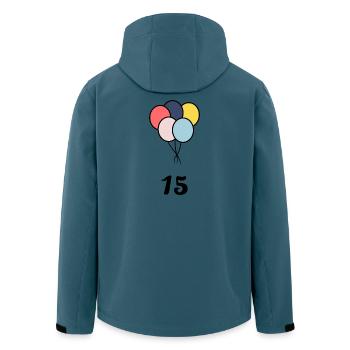 15. 15 YEARS. 15th ANNIVERSARY. 15 YEAR ANNIVERSARY. - Men’s Recycled Softshell Jacket by Stanley/Stella - stargazer - Back - AI Model Male 185 light (185cm)