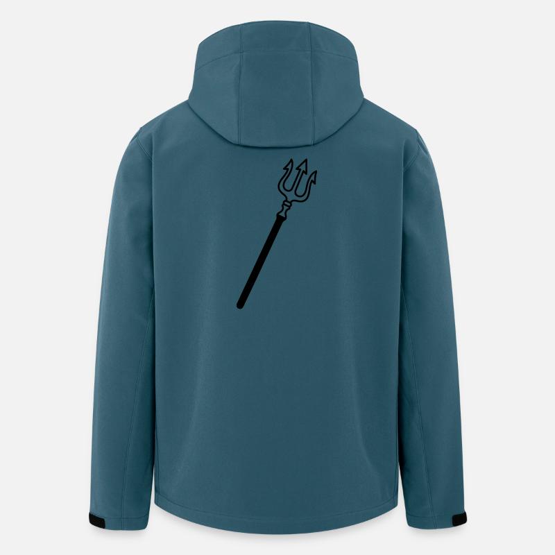 trident - Veste softshell homme en polyester recyclé Stanley/Stella - bleu pétrole foncé