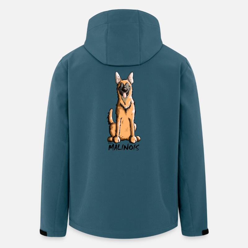 Lustiger Malinois - Recycelte Männer Softshell-Jacke von Stanley/Stella - Dunkles Petrol