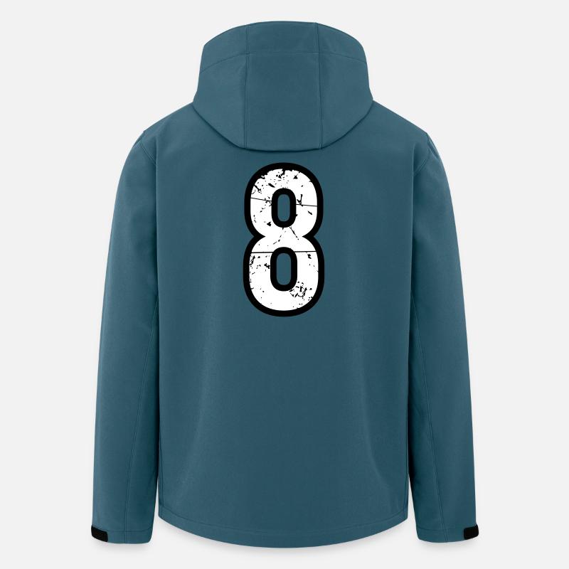 8 - Recycelte Männer Softshell-Jacke von Stanley/Stella - Dunkles Petrol