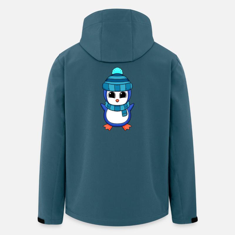 Pinguin Pinguine - Recycelte Männer Softshell-Jacke von Stanley/Stella - Dunkles Petrol