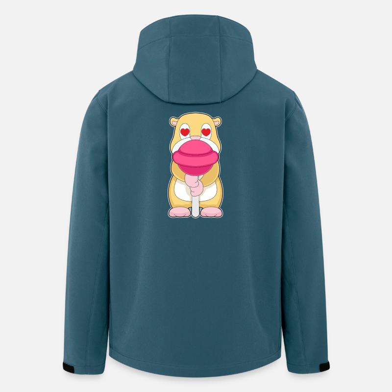 Hamster Lutscher - Recycelte Männer Softshell-Jacke von Stanley/Stella - Dunkles Petrol