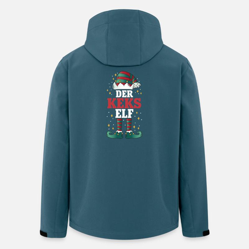 Weihnachten Der Keks Elf - Recycelte Männer Softshell-Jacke von Stanley/Stella - Dunkles Petrol
