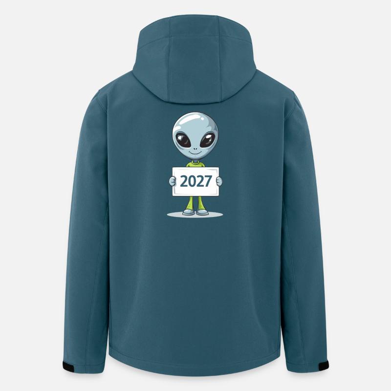 kleines blaues Alien - Recycelte Männer Softshell-Jacke von Stanley/Stella - Dunkles Petrol