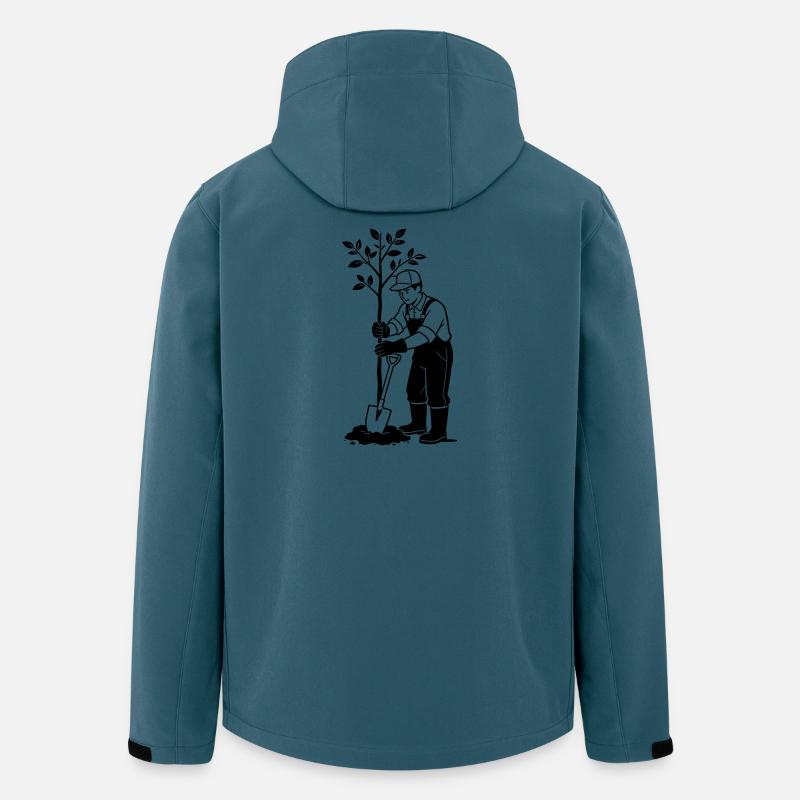 Gärtner - Recycelte Männer Softshell-Jacke von Stanley/Stella - Dunkles Petrol