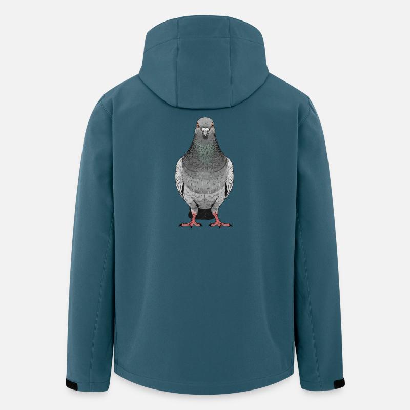 Taube - Recycelte Männer Softshell-Jacke von Stanley/Stella - Dunkles Petrol