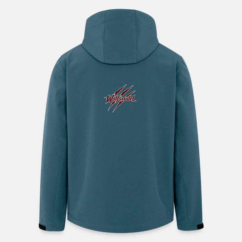 Wolfsnadel Krallenlogo  - Recycelte Männer Softshell-Jacke von Stanley/Stella - Dunkles Petrol