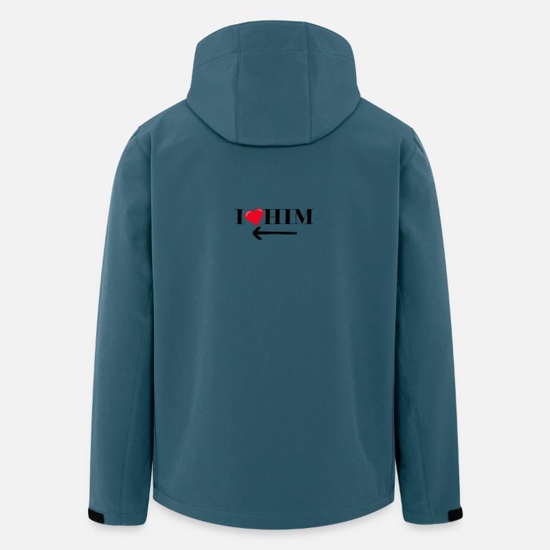 I love him Shirt Design - Men’s Recycled Softshell Jacket by Stanley/Stella - stargazer
