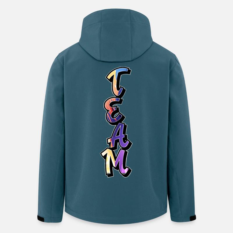 Team - Recycelte Männer Softshell-Jacke von Stanley/Stella - Dunkles Petrol