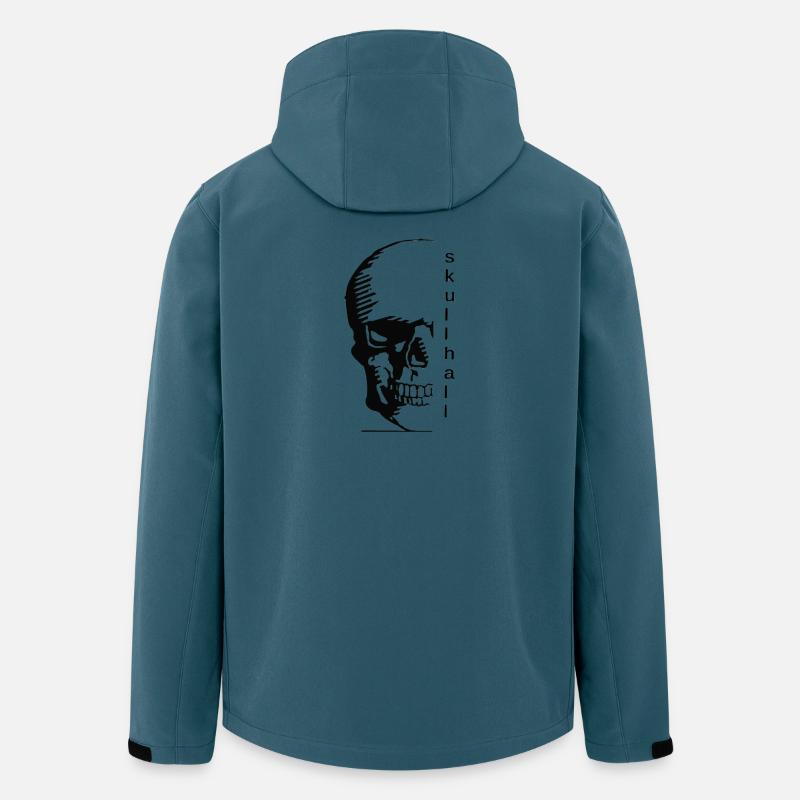 skullhall half Transp - Recycelte Männer Softshell-Jacke von Stanley/Stella - Dunkles Petrol