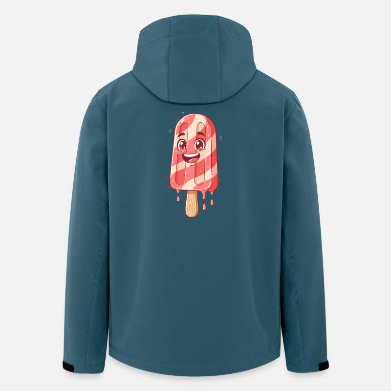 Süßer Streifen Eis Lächeln - Recycelte Männer Softshell-Jacke von Stanley/Stella - Dunkles Petrol