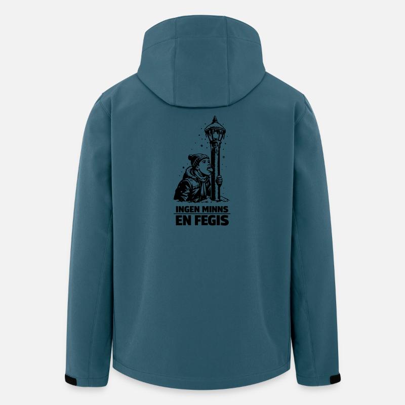 Feigling leckt die Stange - Recycelte Männer Softshell-Jacke von Stanley/Stella - Dunkles Petrol