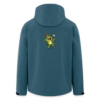 Party Frog - Men’s Recycled Softshell Jacket by Stanley/Stella - stargazer - Back - AI Model Male 185 light (185cm)