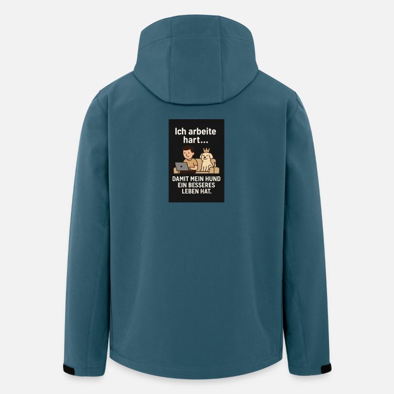 Lustige Sprüche - Recycelte Männer Softshell-Jacke von Stanley/Stella - Dunkles Petrol