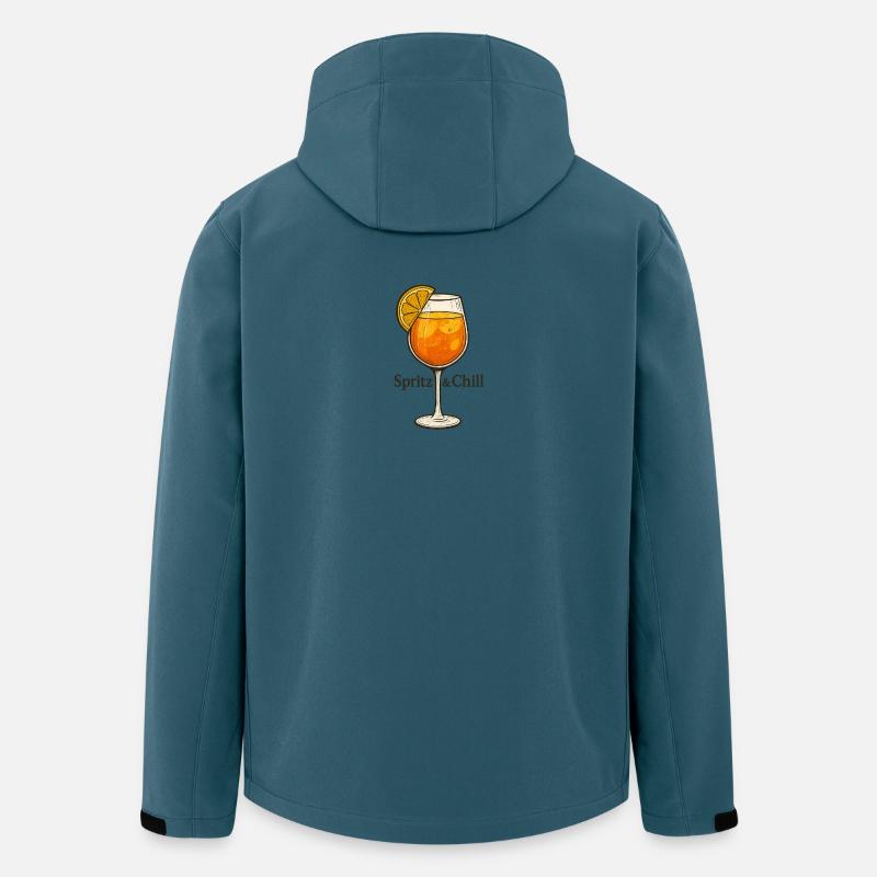 Spritz & Chill - Recycelte Männer Softshell-Jacke von Stanley/Stella - Dunkles Petrol