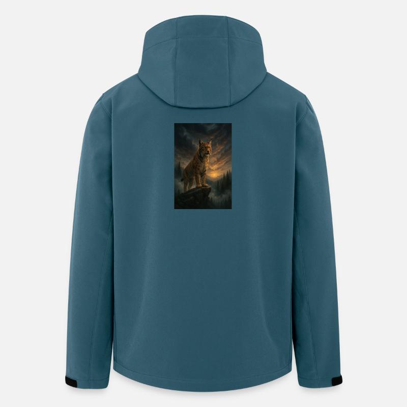 Guardian of the Wild - Luchs - Recycelte Männer Softshell-Jacke von Stanley/Stella - Dunkles Petrol