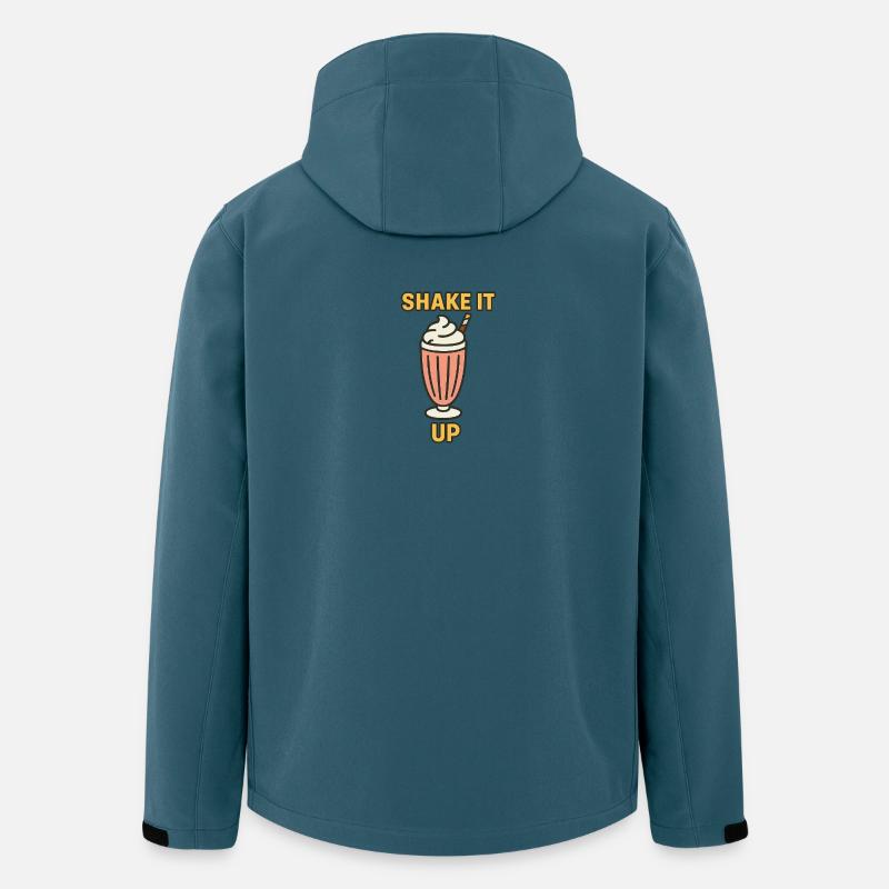 Shake it up Motivational Design - Recycelte Männer Softshell-Jacke von Stanley/Stella - Dunkles Petrol