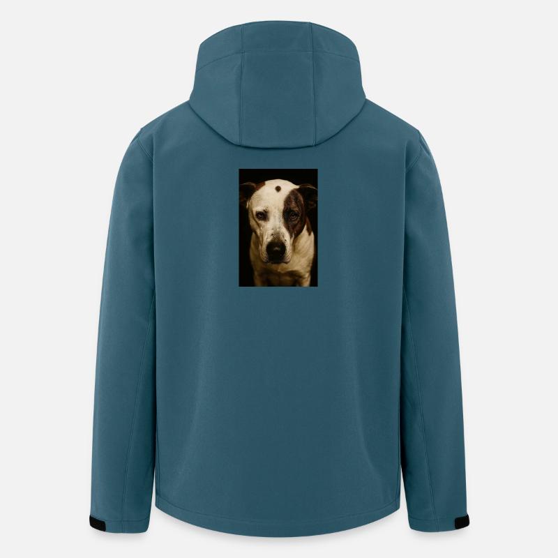 Mein Hund Buddy  - Recycelte Männer Softshell-Jacke von Stanley/Stella - Dunkles Petrol
