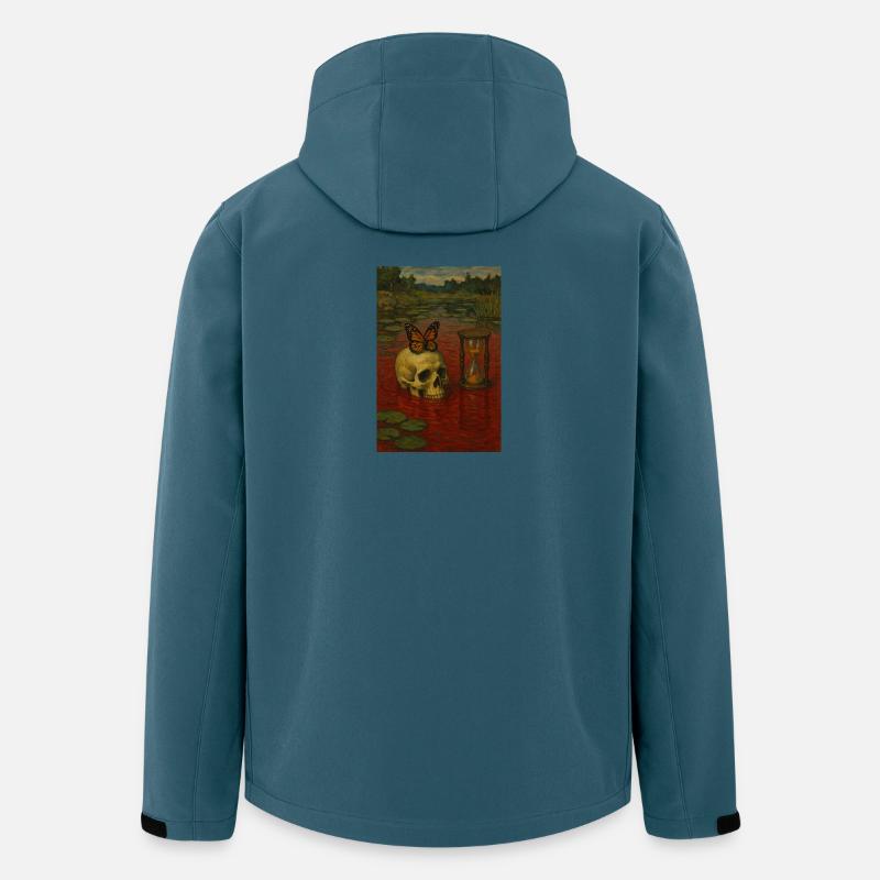 Die Zeit wird nicht warten - Recycelte Männer Softshell-Jacke von Stanley/Stella - Dunkles Petrol